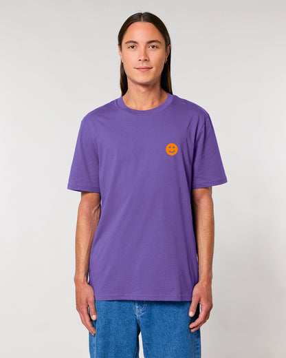 Unisex T-Shirt Smiley Embroidery