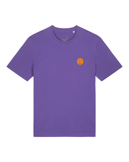Unisex T-Shirt Smiley Embroidery