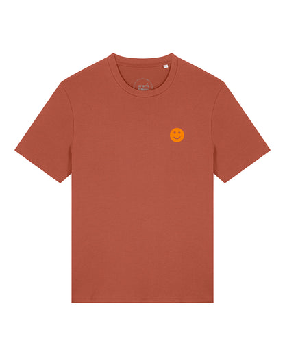 Unisex T-Shirt Smiley Embroidery