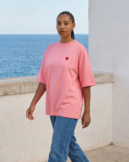 Unisex Oversized T-Shirt Heart Stick