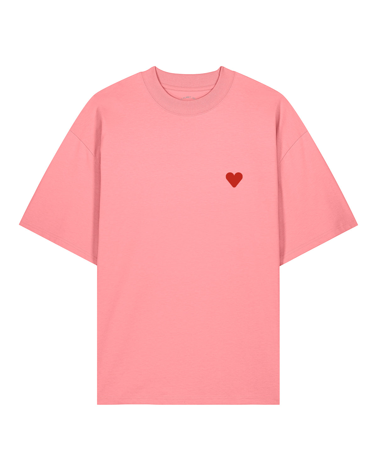 Unisex T-Shirt Heart Embroidery