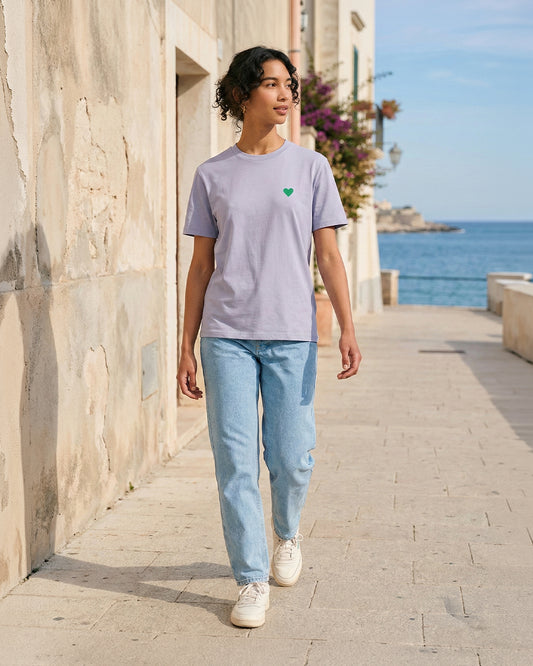 Unisex T-Shirt Green Heart Stick