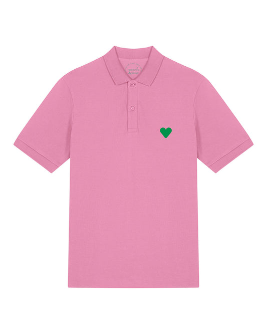 Short-Sleeve Polo Shirt Green Heart