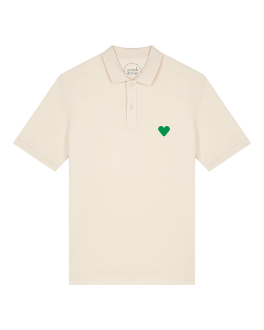 Short-Sleeve Polo Shirt Green Heart