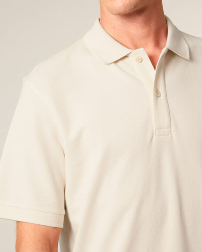 Unisex Shortsleeve Polo Green Heart Embroidery