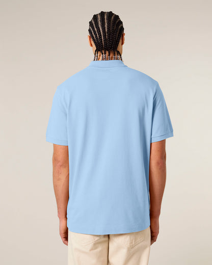 Unisex Shortsleeve Polo Green Heart Embroidery