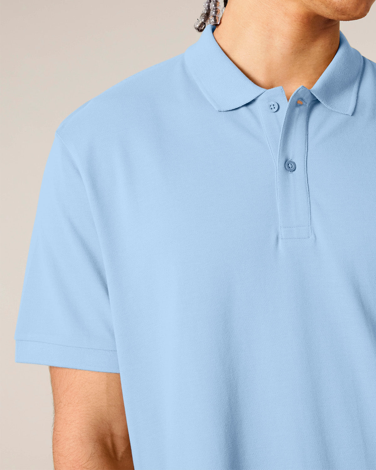 Unisex Shortsleeve Polo Green Heart Embroidery