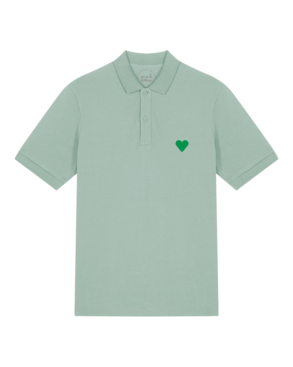 Short-Sleeve Polo Shirt Green Heart
