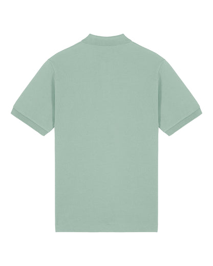 Unisex Shortsleeve Polo Green Heart Embroidery