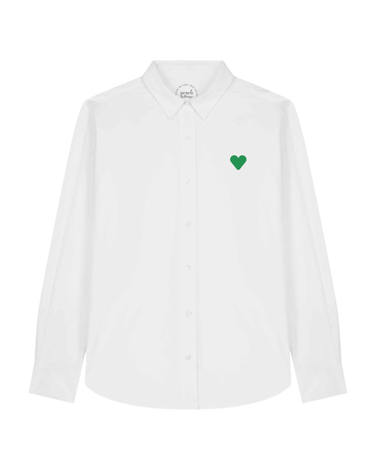Men Shirt Green Heart