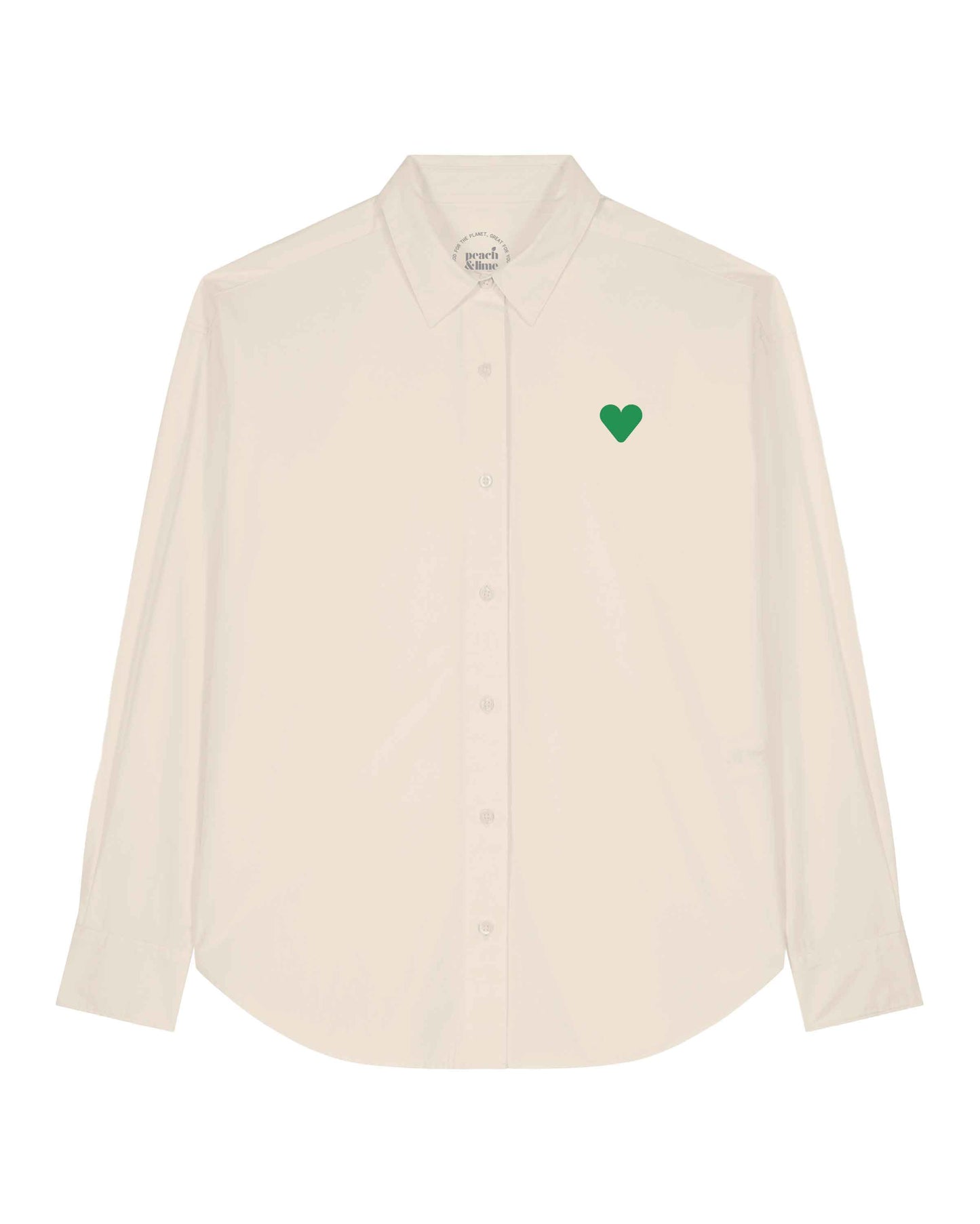 Men Shirt Green Heart