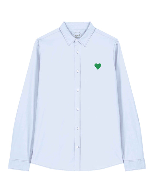 Woman Shirt Green Heart