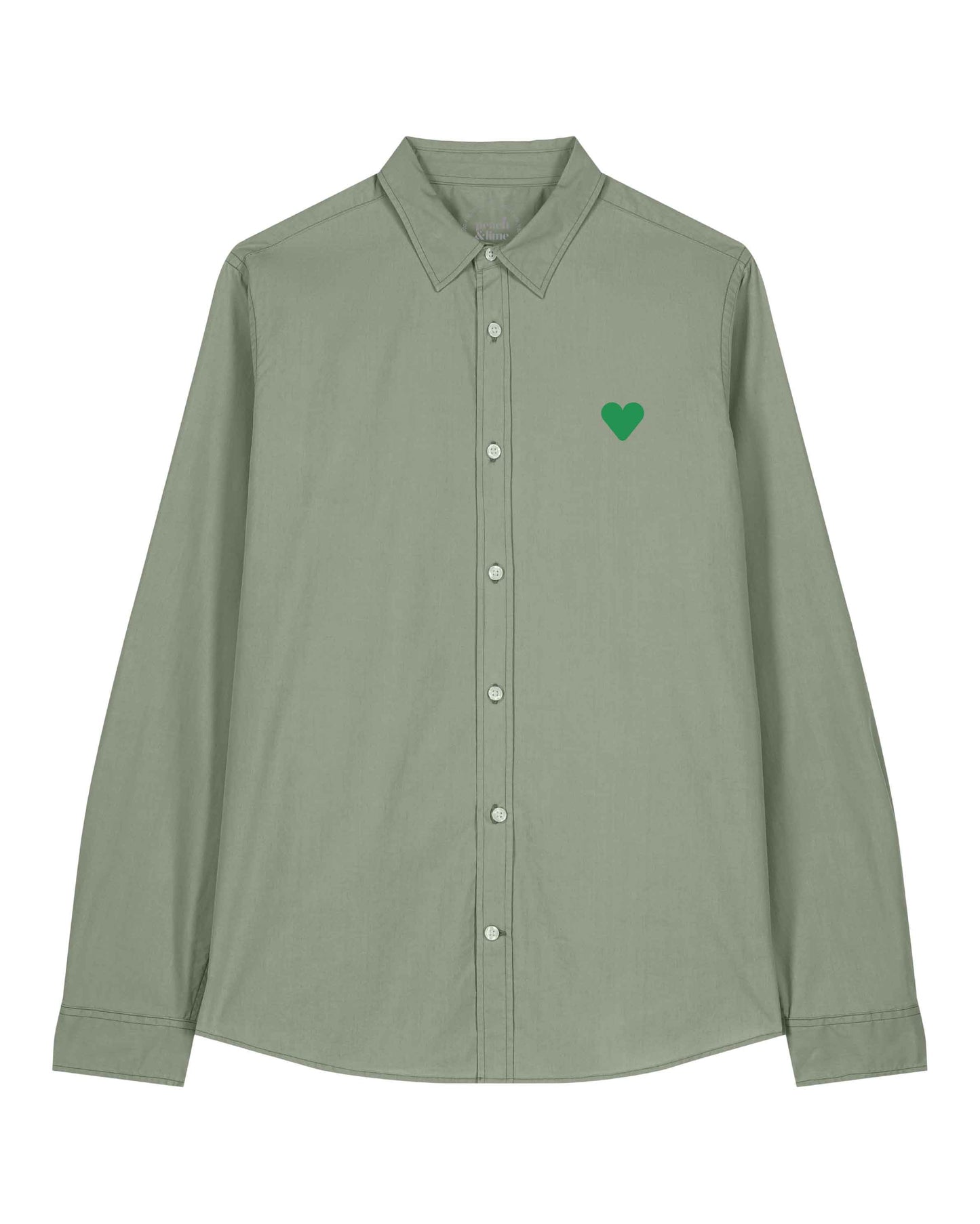Woman Shirt Green Heart