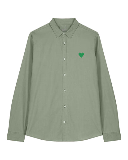 Woman Shirt Green Heart
