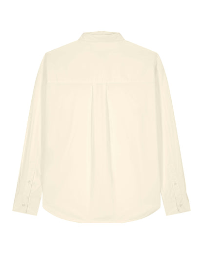 Men Shirt Green Heart Embroidery