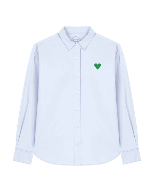 Men Shirt Green Heart