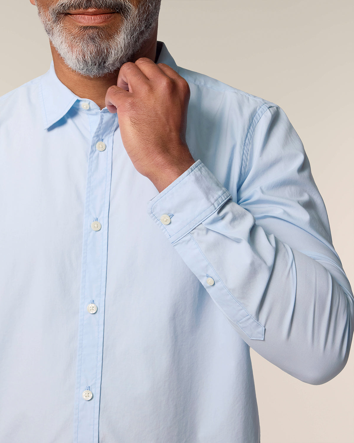 Men Shirt Green Heart Embroidery