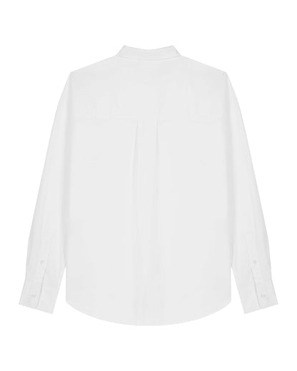 Men Shirt Green Heart Embroidery