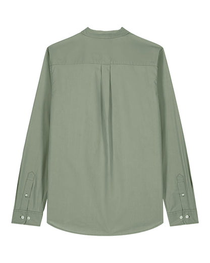 Woman Shirt Green Heart Embroidery