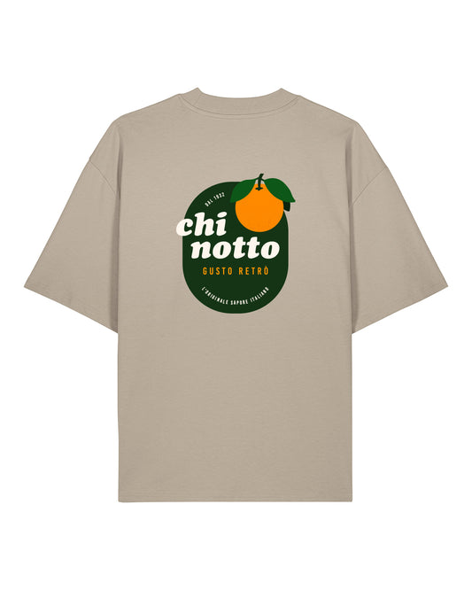 T-Shirt High Neck Backprint Chinotto – Gusto Retrò
