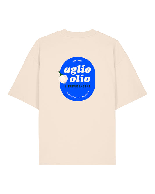 T-Shirt High Neck Backprint Aglio Olio E Peperoncino
