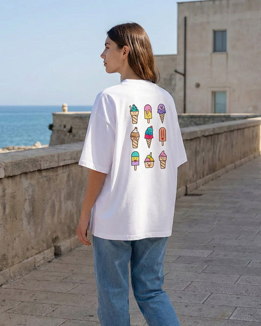 Unisex Oversized T-Shirt Gelato Mix Rückenprint