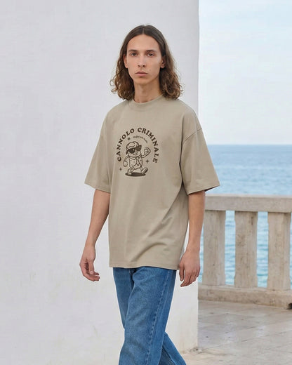 Unisex Oversized T-Shirt Cannolo Criminale Frontprint