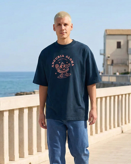Unisex Oversized T-Shirt Anguria Aloha Frontprint