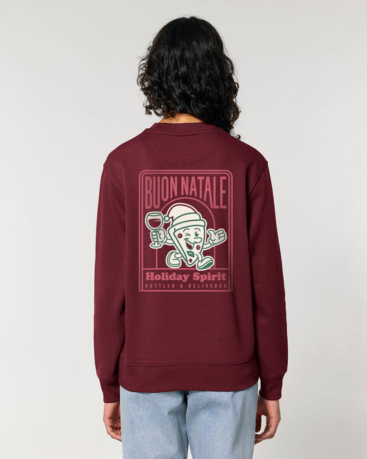 Crewneck-Sweatshirt Backprint Holiday Spirit
