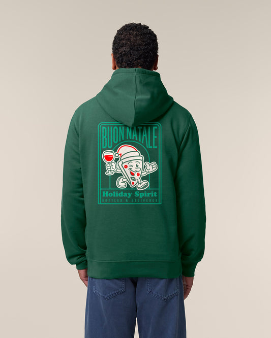 Side Pocket Hoodie  Backprint Holiday Spirit