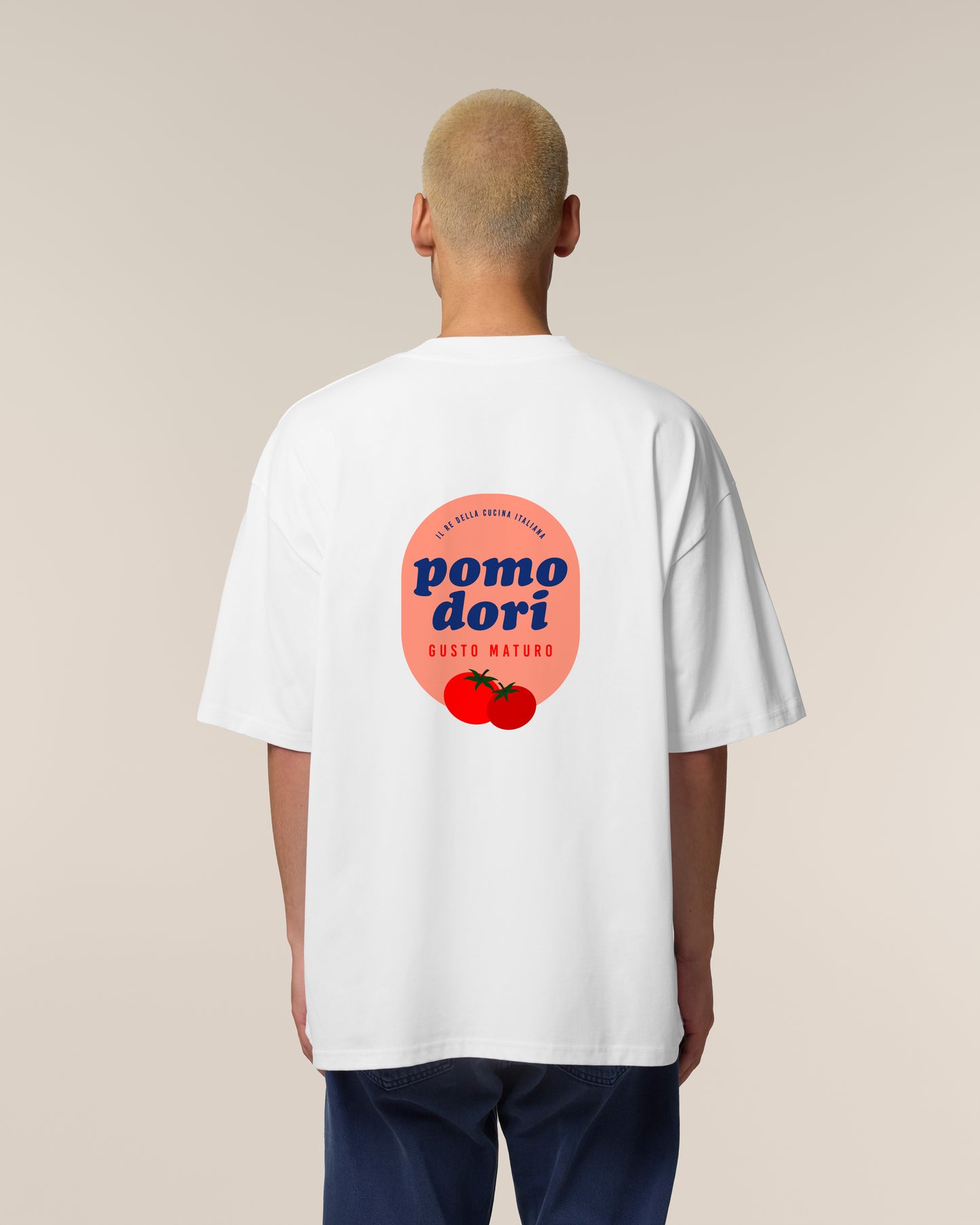 T-Shirt High Neck Backprint Pomodori – Gusto Maturo