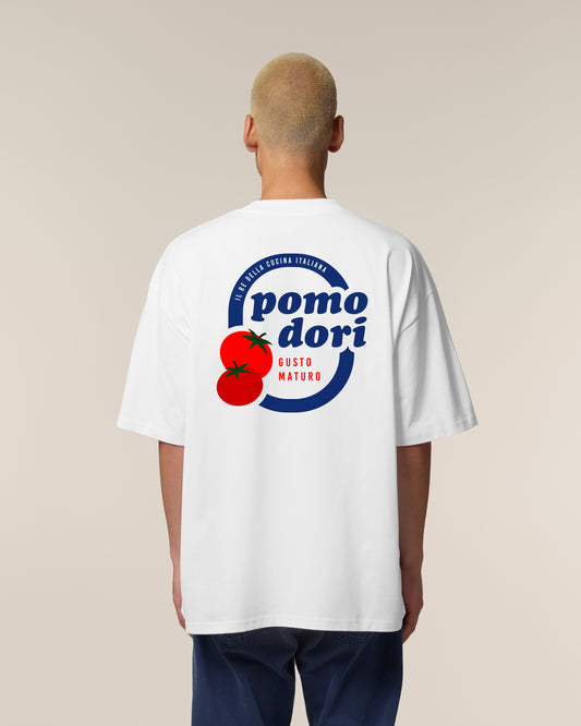 T-Shirt High Neck Backprint Pomodori – Gusto Maturo