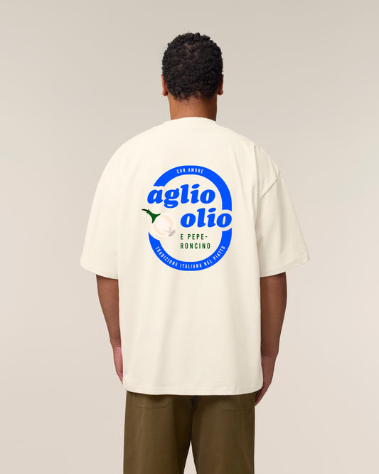 T-Shirt High Neck Backprint Aglio Olio E Peperoncino