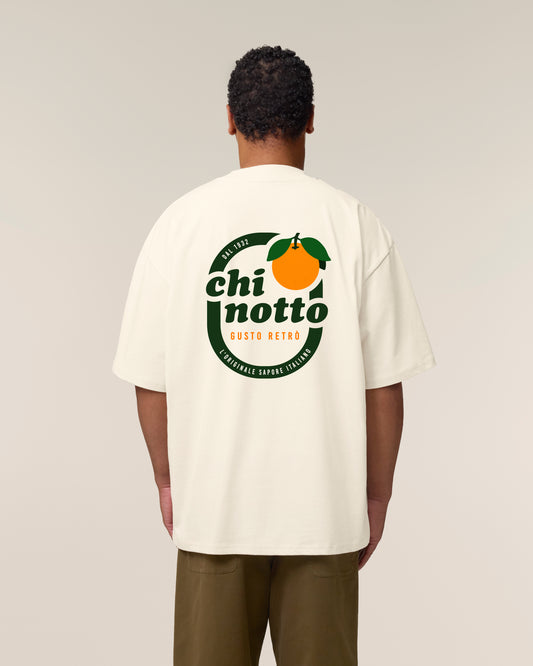 T-Shirt High Neck Backprint Chinotto – Gusto Retrò