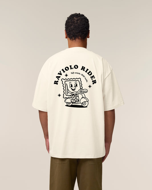 T-Shirt High Neck Backprint Raviolo Rider