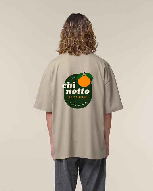 T-Shirt High Neck Backprint Chinotto – Gusto Retrò