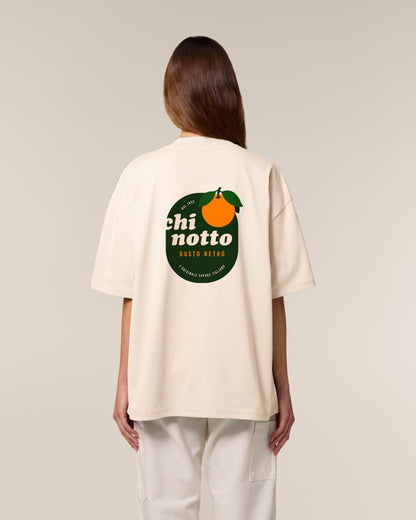 T-Shirt High Neck Backprint Chinotto – Gusto Retrò