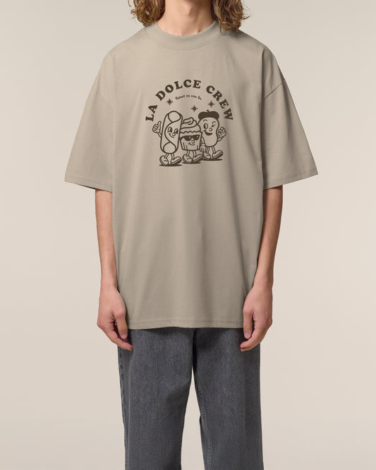 T-Shirt High Neck Frontprint La Dolce Crew