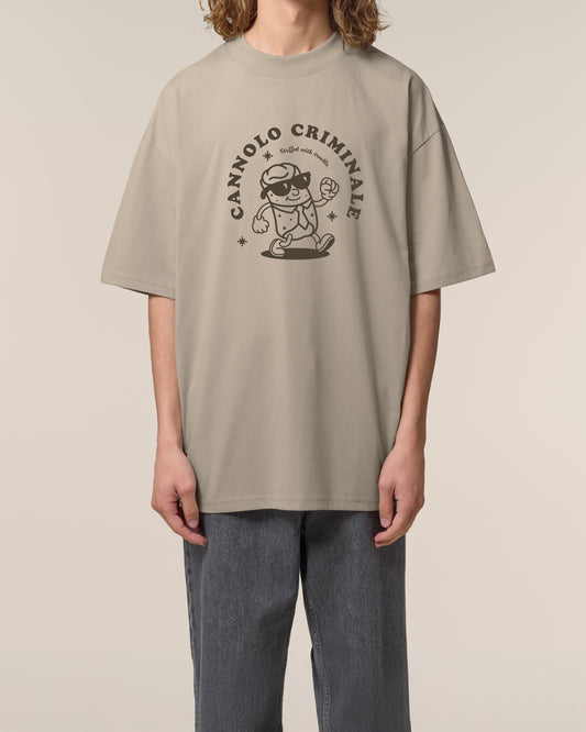 T-Shirt High Neck Frontprint Cannolo Criminale
