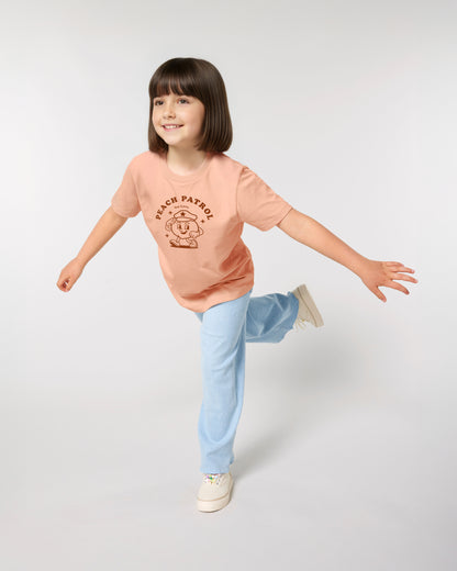 Kids T-Shirt Peach Patrol Frontprint