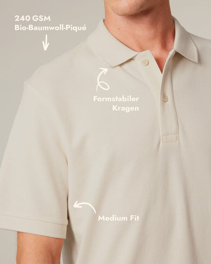 Unisex Kurzarm-Poloshirt Green Heart Stick