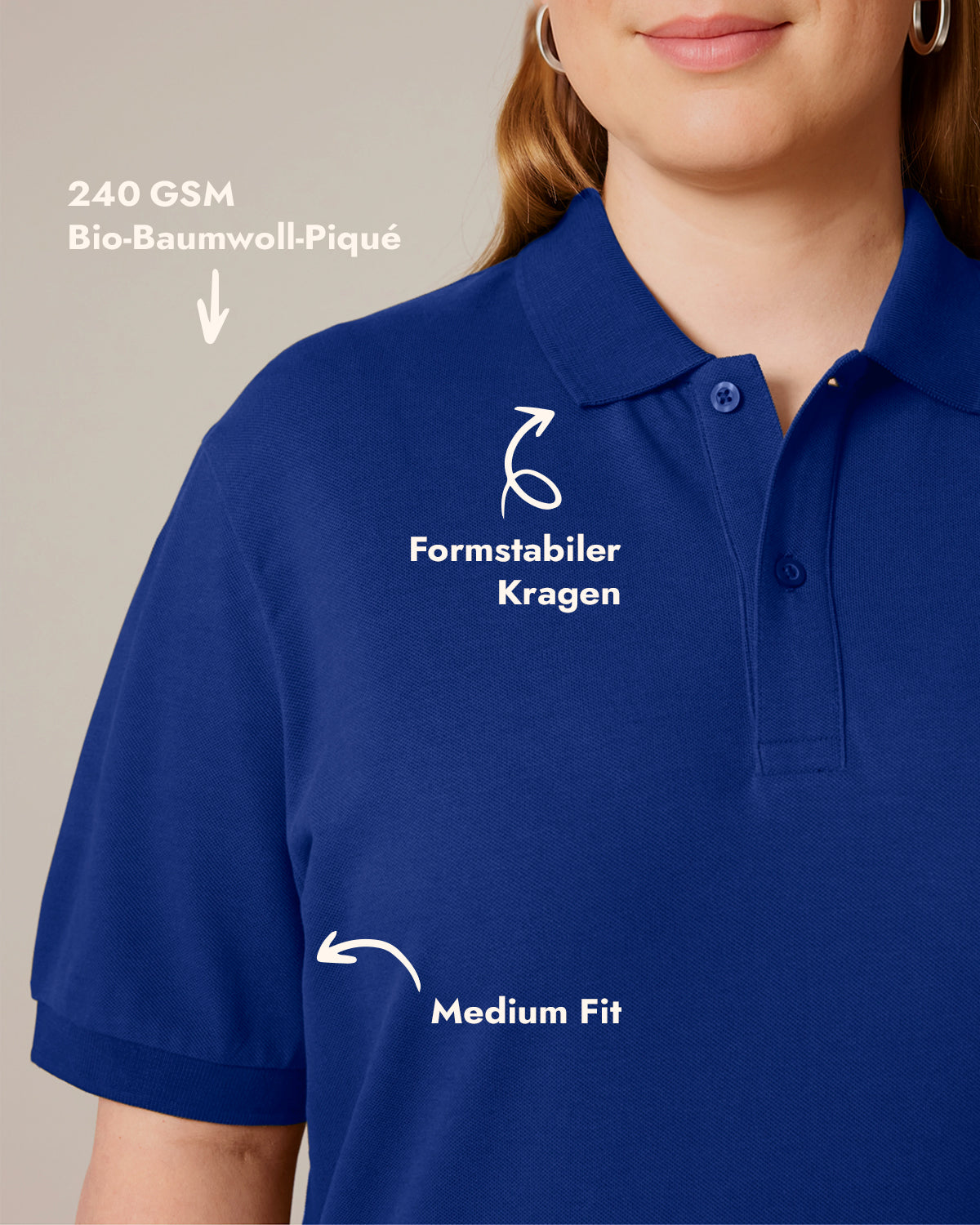 Unisex Kurzarm-Poloshirt Smiley Stick