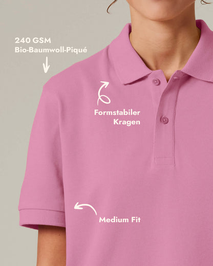 Unisex Kurzarm-Poloshirt Green Heart Stick