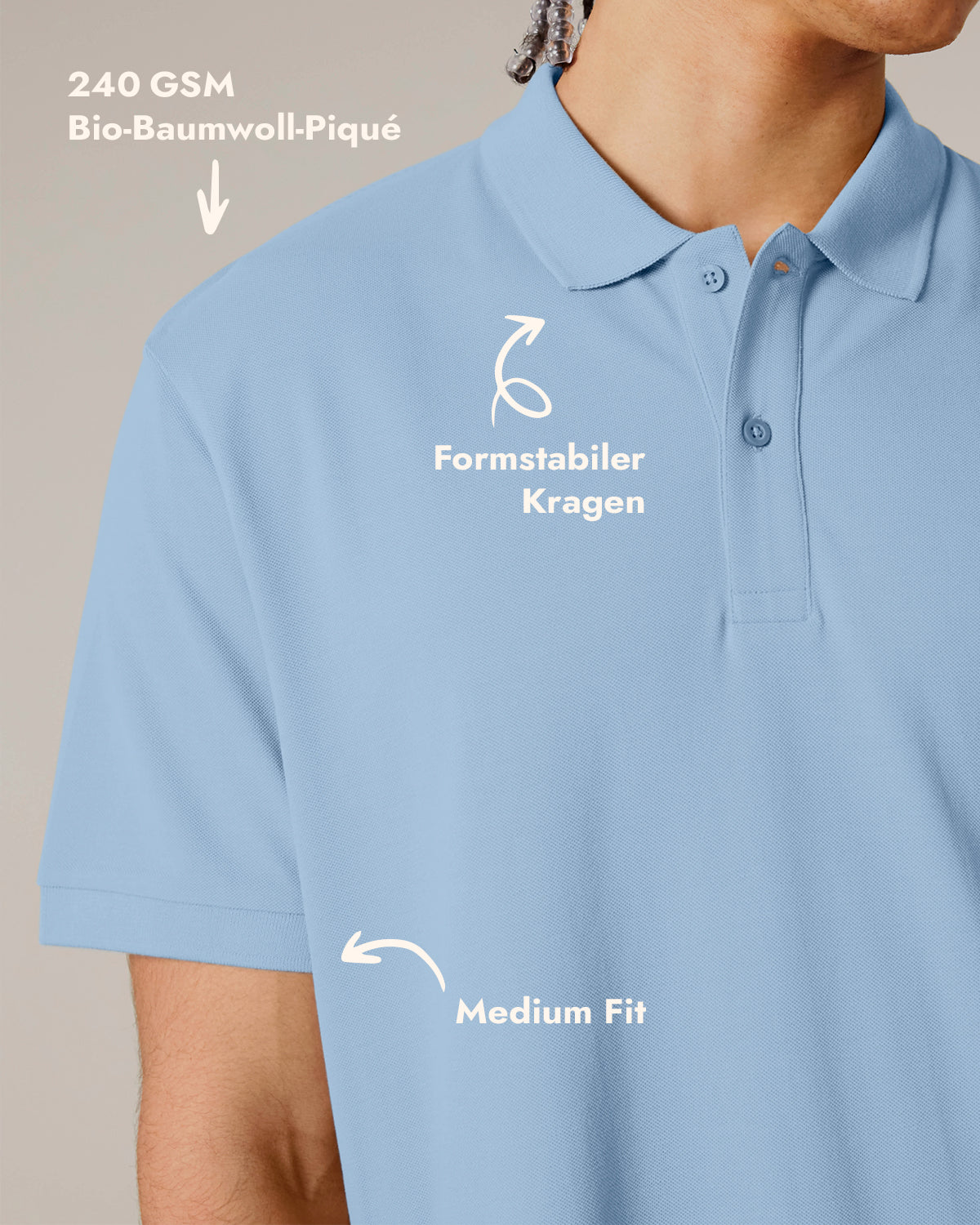 Unisex Kurzarm-Poloshirt Green Heart Stick