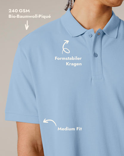 Unisex Kurzarm-Poloshirt Green Heart Stick