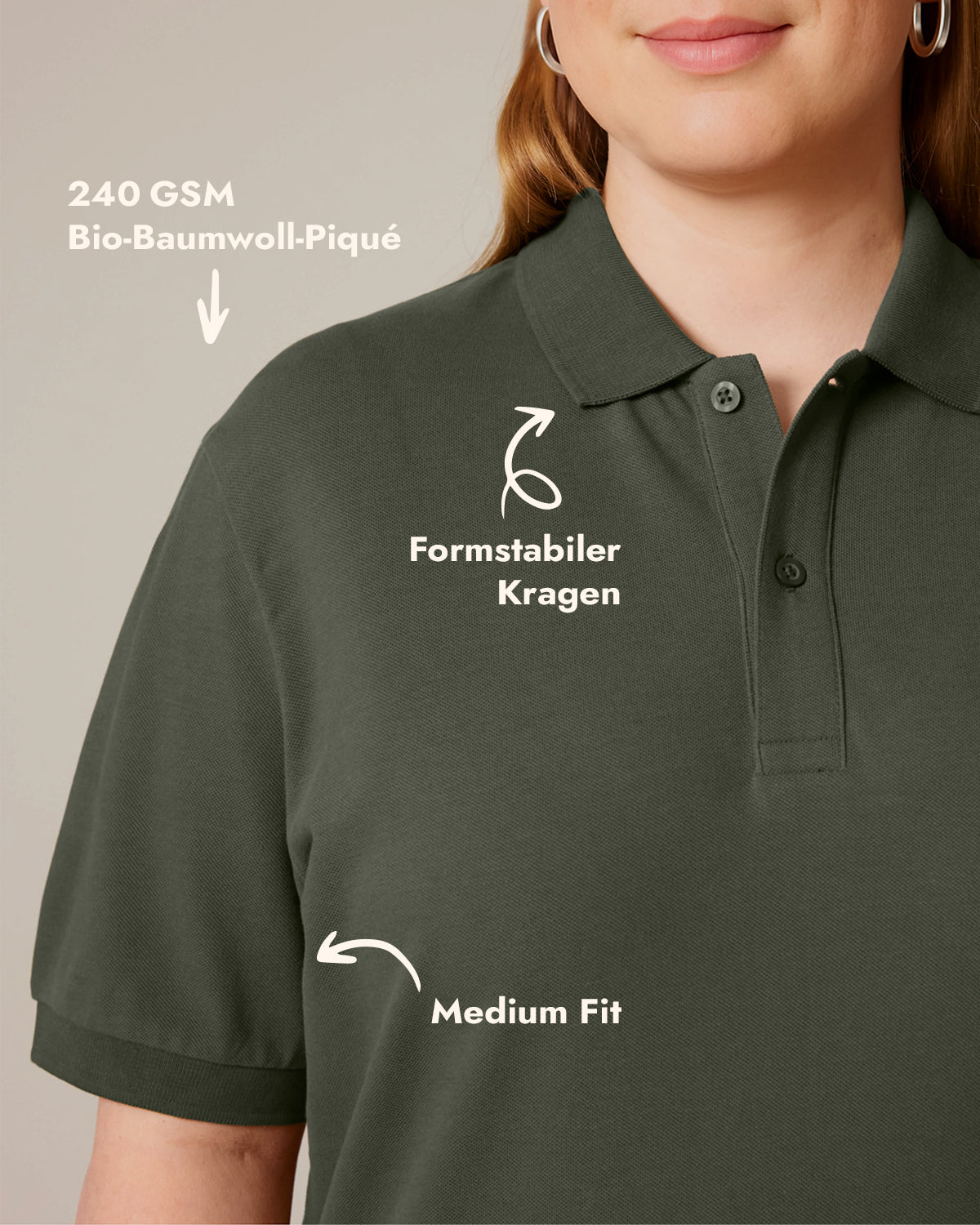 Unisex Kurzarm-Poloshirt Smiley Stick