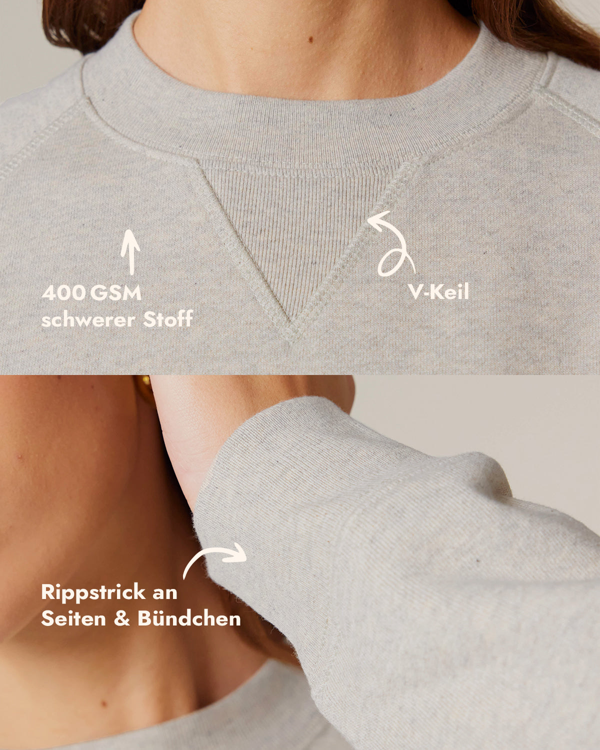 Unisex Sweatshirt Green Heart Stick