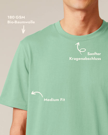 Unisex T-Shirt Green Heart Stick