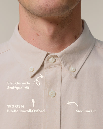 Herren Oxford Hemd Teddy Stick