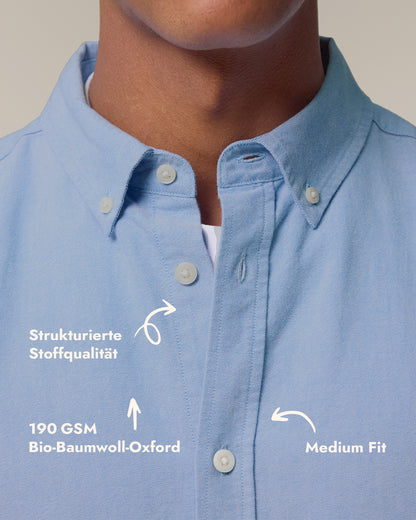 Herren Oxford Hemd Smiley Stick